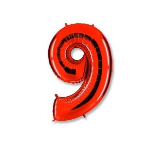 Ф. Цифры (40''/102 см) Цифры - "9" -; Красный