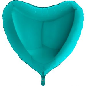 Ф. Сердце (без рис) (18''/46 см) Аэродизайн - Металлик -; Тиффани
