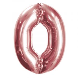 Ф. Цифры (40''/102 см) Цифры - "0" -; Розовое Золото