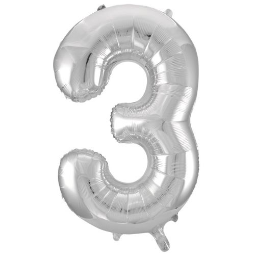 Ф. Цифры (34''/86 см) Цифры - "3" -; Серебро Ф. Цифры (34''/86 см) Цифры - "3" -; Серебро