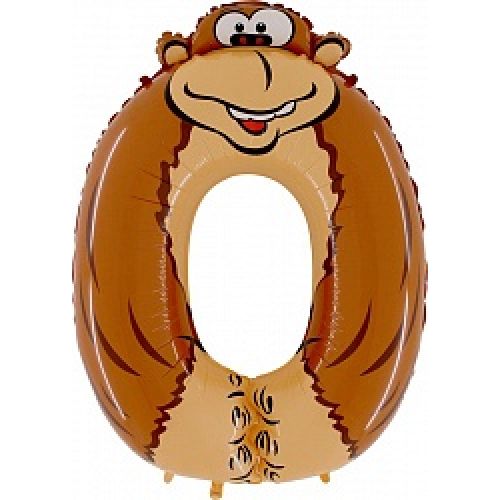 Ф. Цифры (40''/102 см) Цифры - "0" Обезьяна в упаковке - Ф. Цифры (40''/102 см) Цифры - "0" Обезьяна в упаковке -