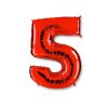 Ф. Цифры (40''/102 см) Цифры - "5" -; Красный Ф. Цифры (40''/102 см) Цифры - "5" -; Красный